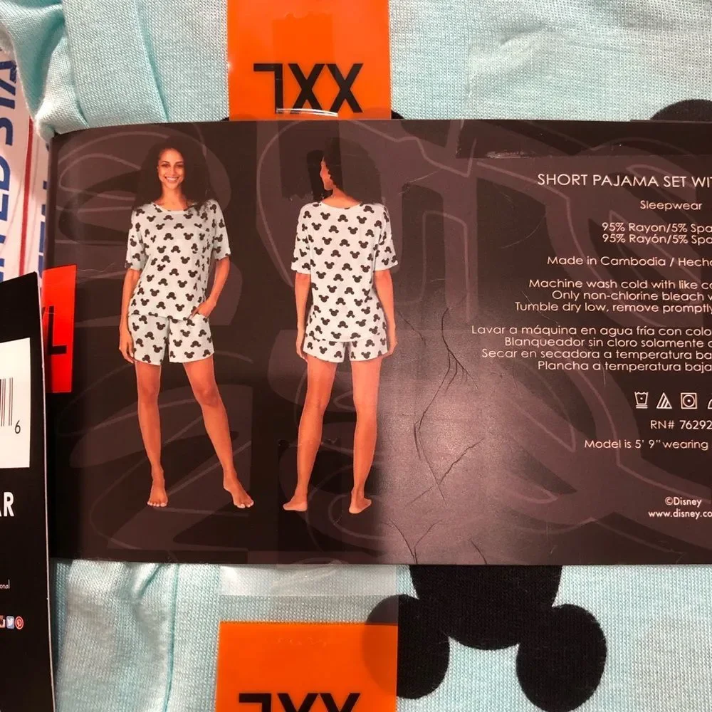 Blue  Disney short pajama set with‎ pockets - Picture 3 of 4